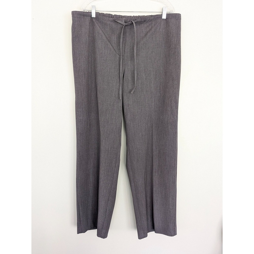 Lane Bryant Gray Women's Dress Pants With Stretch‎ Plus Size 18/20 Tie Front